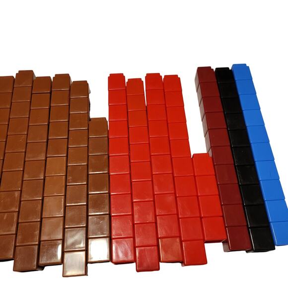 420 Interlocking Snap Cubes 1" Math Manipulatives Multicolor Homeschool Teacher - Picture 14 of 16